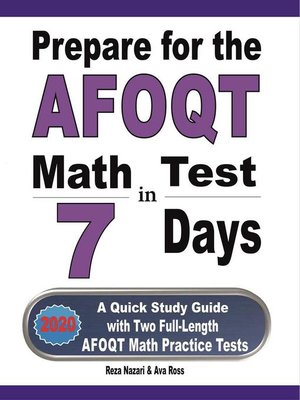 cover image of Prepare for the AFOQT Math Test in 7 Days